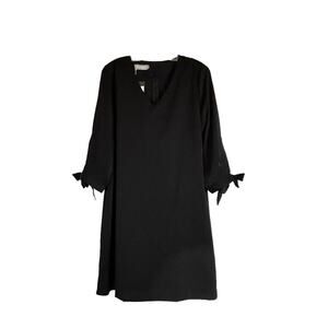 🆕 Belongski Dress Womens Size L Black Loose Straight Classic Womens Flowy NWT